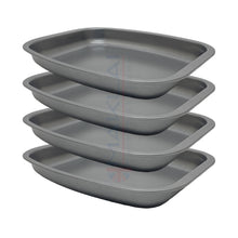 Load image into Gallery viewer, Multi-Pack Carbon Steel Grey Roasting Trays, Oven Roaster Pans
