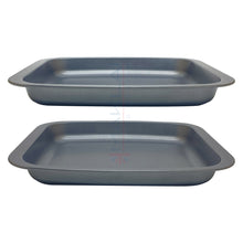 Load image into Gallery viewer, Multi-Pack Carbon Steel Grey Roasting Trays, Oven Roaster Pans
