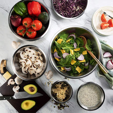 Load image into Gallery viewer, Stainless Steel Mixing Bowls - Easy-Grip Mixing Bowls for Baking, Cooking, Salad & Food Prep - Small, Medium and Large