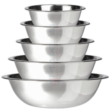 Load image into Gallery viewer, Stainless Steel Mixing Bowls - Easy-Grip Mixing Bowls for Baking, Cooking, Salad & Food Prep - Small, Medium and Large