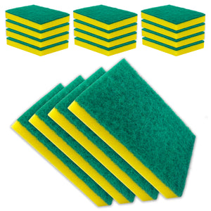 Heavy Duty Large Scrub Sponges 16 x 11 x 2.8cm, Multi-Purpose for Kitchen, Bathroom, and Commercial use