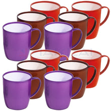 Load image into Gallery viewer, Unbreakable Lightweight Plastic Drinking Cups for Camping, Kids Party, Travel &amp; Outdoor Tea Coffee Mugs BPA Free with Handle

