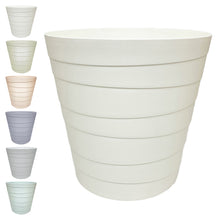Load image into Gallery viewer, Pastel Colours Plastic Waste Paper Basket Bin Modern Step Design Trash Can for Kitchen, Bathroom, Office