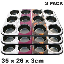 Load image into Gallery viewer, Prima Non Stick Carbon Steel 12 Muffin Pan
