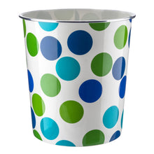 Load image into Gallery viewer, 7.7L Polka Dot Plastic Waste Paper Dust Bin
