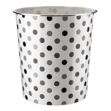 Load image into Gallery viewer, 7.7L Polka Dot Plastic Waste Paper Dust Bin