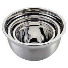 Load image into Gallery viewer, 3 Piece Stainless Steel Deep Mixing Bowl Set 18/22/26cm
