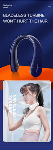 F860A Portable Neck Fan with 3 Speeds & 360° Cooling Airflow, 2000mAh Rechargeable