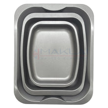 Load image into Gallery viewer, Multi-Pack Carbon Steel Grey Roasting Trays, Oven Roaster Pans
