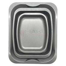 Load image into Gallery viewer, Multi-Pack Carbon Steel Grey Roasting Trays, Oven Roaster Pans
