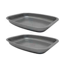 Load image into Gallery viewer, Multi-Pack Carbon Steel Grey Roasting Trays, Oven Roaster Pans
