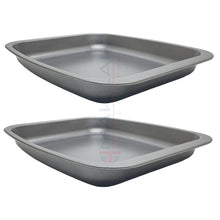 Load image into Gallery viewer, Multi-Pack Carbon Steel Grey Roasting Trays, Oven Roaster Pans
