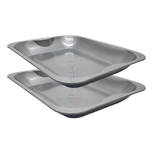 Multi-Pack Carbon Steel Grey Roasting Trays, Oven Roaster Pans