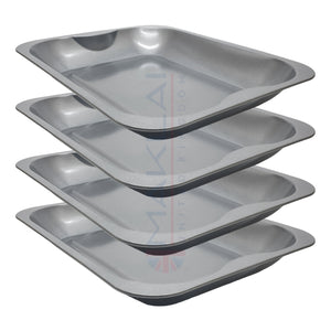 Multi-Pack Carbon Steel Grey Roasting Trays, Oven Roaster Pans