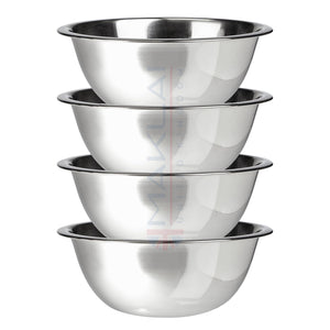 Stainless Steel Mixing Bowls - Easy-Grip Mixing Bowls for Baking, Cooking, Salad & Food Prep - Small, Medium and Large