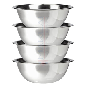 Stainless Steel Mixing Bowls - Easy-Grip Mixing Bowls for Baking, Cooking, Salad & Food Prep - Small, Medium and Large