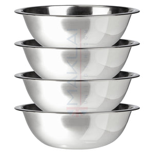 Stainless Steel Mixing Bowls - Easy-Grip Mixing Bowls for Baking, Cooking, Salad & Food Prep - Small, Medium and Large