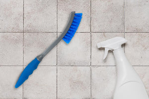 Long Handle Grout/Crevice Cleaning Brush Tool - Easily Remove Dirt and Grime from Tile Groove Gaps