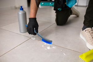 Long Handle Grout/Crevice Cleaning Brush Tool - Easily Remove Dirt and Grime from Tile Groove Gaps