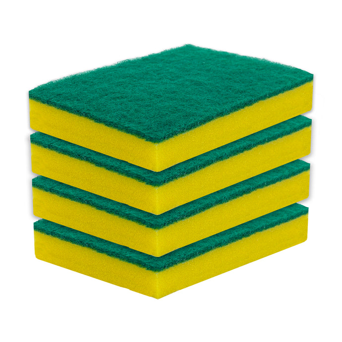 Heavy Duty Large Scrub Sponges 16 x 11 x 2.8cm, Multi-Purpose for Kitchen, Bathroom, and Commercial use