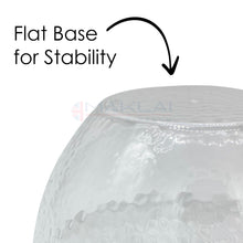 Load image into Gallery viewer, Dimpled Hard Plastic ‘Glass Look’ Salad Bowls. BPA-Free Durable Plastic with Flat Base.
