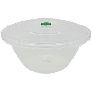 Large 30cm Plastic Bowl with Lid, BPA Free. 7 Litre Microwave Container, Dishwasher and Freezer Safe