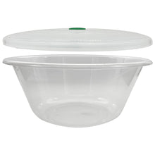 Load image into Gallery viewer, Large 30cm Plastic Bowl with Lid, BPA Free. 7 Litre Microwave Container, Dishwasher and Freezer Safe
