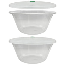Load image into Gallery viewer, Large 30cm Plastic Bowl with Lid, BPA Free. 7 Litre Microwave Container, Dishwasher and Freezer Safe

