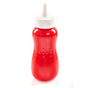 Squeezy Sauce Bottles with Twist Nozzle Cap, Food Grade Plastic Squeeze Condiment Bottle Set