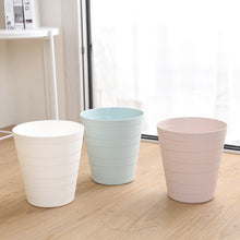 Load image into Gallery viewer, Pastel Colours Plastic Waste Paper Basket Bin Modern Step Design Trash Can for Kitchen, Bathroom, Office
