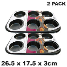 Load image into Gallery viewer, Prima Non Stick Carbon Steel 6 Muffin Pan
