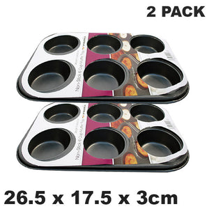 Prima Non Stick Carbon Steel 6 Muffin Pan