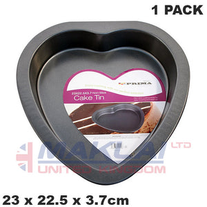 Prima Non Stick Carbon Steel Heart Shaped Cake Pan