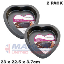 Load image into Gallery viewer, Prima Non Stick Carbon Steel Heart Shaped Cake Pan
