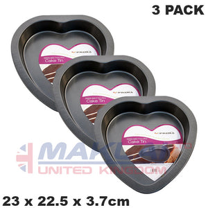 Prima Non Stick Carbon Steel Heart Shaped Cake Pan