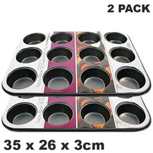 Load image into Gallery viewer, Prima Non Stick Carbon Steel 12 Muffin Pan
