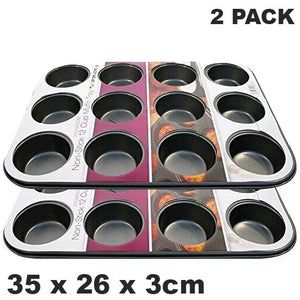Prima Non Stick Carbon Steel 12 Muffin Pan