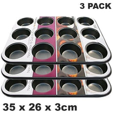 Load image into Gallery viewer, Prima Non Stick Carbon Steel 12 Muffin Pan
