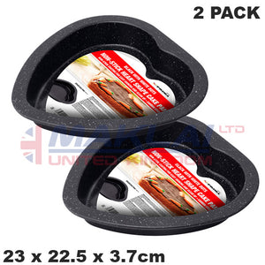 Prima Non Stick Speckled Carbon Steel Heart Shaped Cake Pan