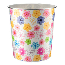 Load image into Gallery viewer, 7.7L Floral Plastic Waste Paper Dust Bin
