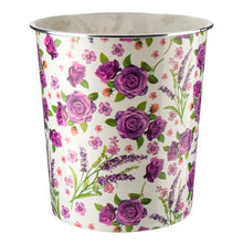 Load image into Gallery viewer, 7.7L Floral Plastic Waste Paper Dust Bin
