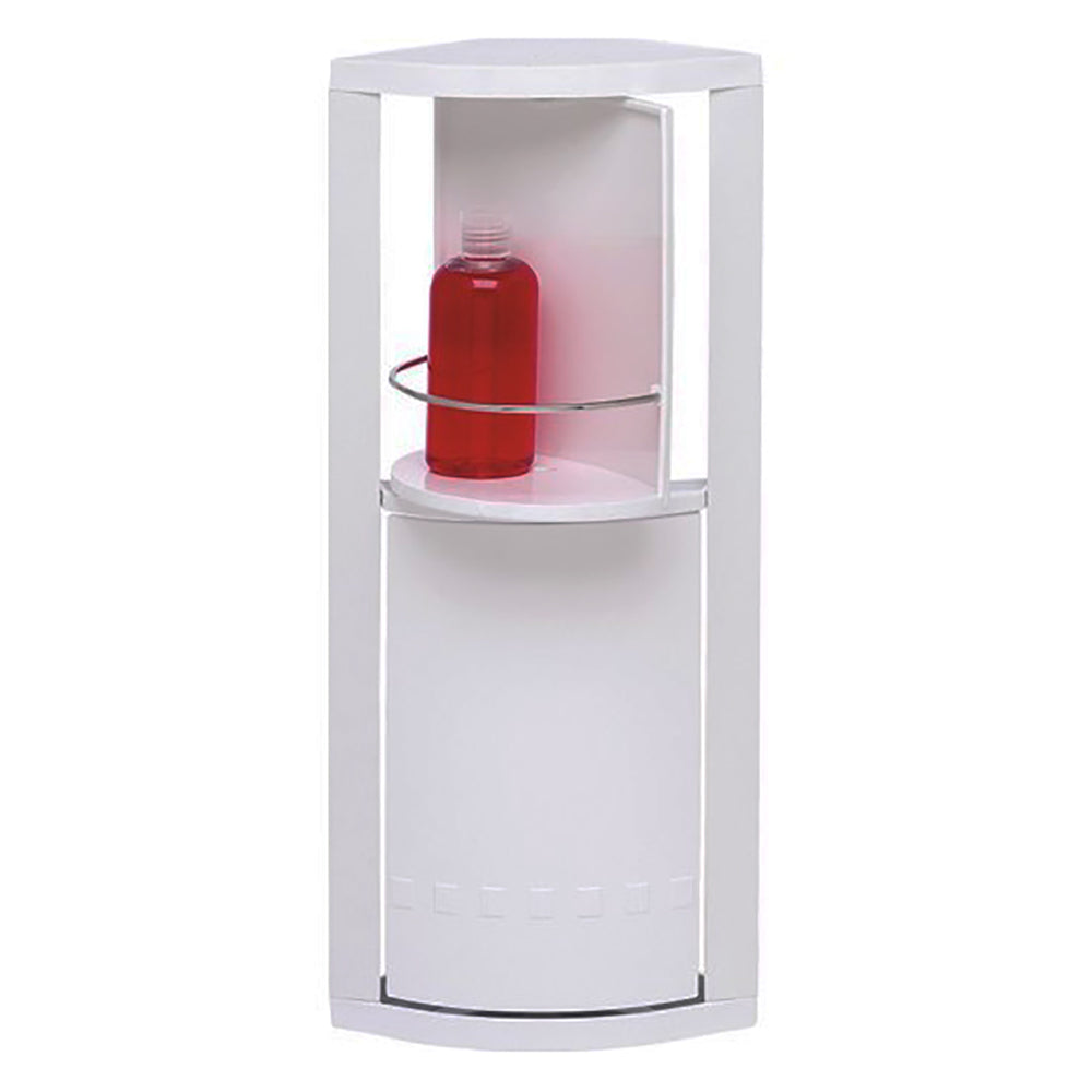 Corner shower storage shop unit